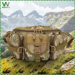 Multipurpose Fishing Tackle Waist Bag Waterproof Portable Outdoor Sports Waist Pack Large Capacity for Camping Hiking Traveling Running