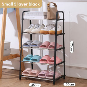 Stainless Steel Lightweight Shoe Rack Shoes Storage Organizer Racks Space Saving Shoe Shelf almari kasut bertingkat Rak Kasut Keluli Tahan Karat 鞋架