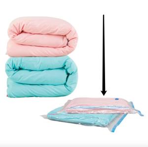 [Khuyến Mãi] Bơm Miễn Phí + Túi Chân Không Lớn 110X80CM Túi Lưu Trữ Nén Tiết Kiệm Không Gian Cho Giường Chăn Gối Đồ Chơi Sang Trọng (Trong Suốt)