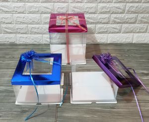 Kotak kue tart lubang mika lapis legit gift box seserahan sangjit (1PACK ISI 2PCS)