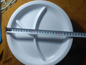 Combo 10 cái khay tròn dành cho cơm học sinh mầm non KH 03N - Ø 25.4 x 2.5 cm Và KH 03 Lớn Ø 26.4 x 2.7 cm