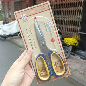 Kéo Gia Dụng Cán Ngắn Đa Năng (10 cm) – Dụng Cụ Văn Phòng & Nhà Cửa Dùng cho giấy bao bì mỏng sinh hoạt hằng ngày