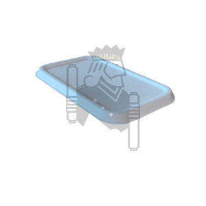 Bagasse Rectangle  Container 2 Sekat + Lid( tutup) 650 ML Box