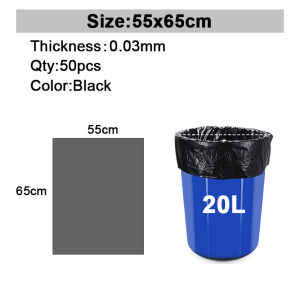 ALPX Heavy Duty Black Garbage Bags – Large Capacity Trash Bags for Home Office & Commercial Use