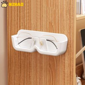 【N2HAO】 Glasses Storage Box Wall Mounted Punch Free Sunglasses Organizer Rack High-end Glasses Showcase Storage Rack