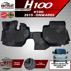 TPE Black / Carbon Fiber Deep Dish Matting for Hyundai H100 1996 - 2018 / 2019 Onwards High Quality OEM Mats Car Floor Matting Bose Car Accessories Accessory Floor Liner