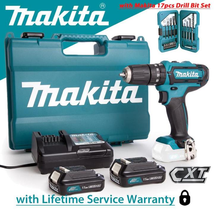 Makita HP333DWYE Cordless Hammer Driver Drill 3/8 Max12V CXT Kit Set ...