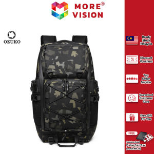 OZUKO Backpack Travel Hiking Large Capacity Waterproof Men Oxford Tactical Bag High Quality Outdoor Beg Galas Besar
