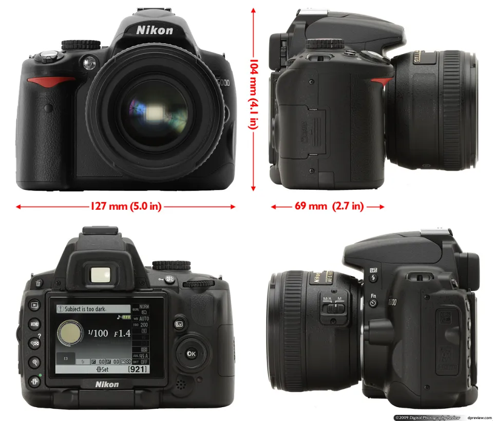 Nikon D5000 kit 18-55mm VR original FLIP SCREENS with Free Extra