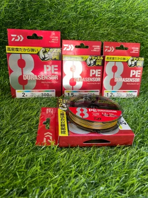 Daiwa Fishing Line UVF PE Dura Sensor X8Braid+Si2 Braided Line 300M