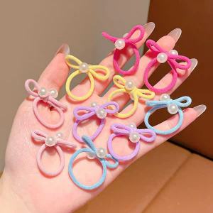 Cute Kids Hair Accessories Set Colorful Hair Ties and Towel Rings-CSW1001