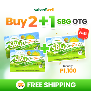 Salveo Barley Grass On the Go Gamot sa Bukol Cancer Cysts Diabetic High Blood Acidic Ulcer Goiter Myoma