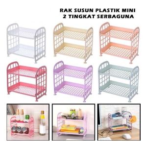 Rak Kosmetik Tingkat / Rak Meja Serbaguna / Rak 2 Susun Serbaguna