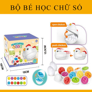 Đồ chơi trẻ em đồ chơi xếp hình phát triển trí tuệ cho bé gà xếp trứng giúp bé tập làm quen tăng nhận thức