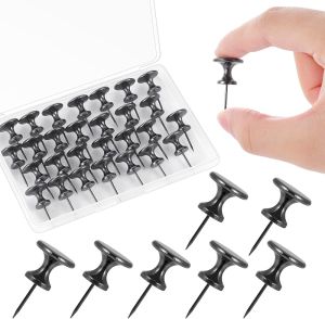 30 Count Jumbo Metal Push Pins 1.14 Inch Giant Thumb Tacks for Wall hangings 20 Lbs Poster pins for Cork Board Bulletin Maps Office Home Classroom Decorative