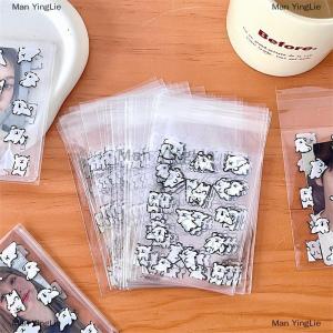 [COD] Man YingLie 50PCS Transparent Self-adhesive Packing Storage Bag Cute Cartoon Dog Photocard Holder Card Cover Protector Photo Film Protector