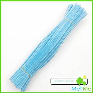 MetMe ลวดกำมะหยี่ DIY ยาว 30 cm หนา 6mm ทำงานฝีมือ Chenille Stems