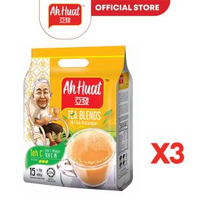 [3 Packs] Ah Huat Teh C (32g X 15 Sachets) 亚发Teh C香
