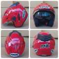 HELM INK DOUBLE VISOR  MERK BMT  EMBOSS SNI PAKING KARDUS  free buble cepat BISA COD. 