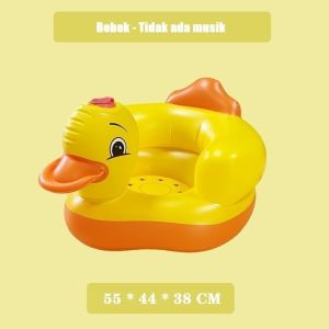 【Besty】Inflatable Baby Sofa Kursi Duduk Sofa Bayi Chair Tiup Dengan Music Bayi Tiup Belajar Duduk
