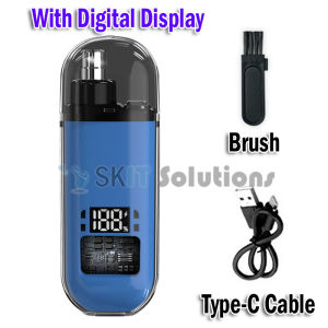 【SKIT SG】Nose Hair Trimmer And Portable Electric Trimmer Usb Type Convenient And Fast Electric Portable Electric Nose Hair Trimmer Usb Charging Nose Ears Hair Eyebrow Trimmer For Men Rechargeable Painless Clipper Waterproof Painless Clipper Razor Blade