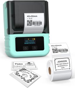Phomemo M120 Thermal Label Printer Portable Bluetooth Barcode Label Maker for Food Clothing Supermarket Catering Price Tag