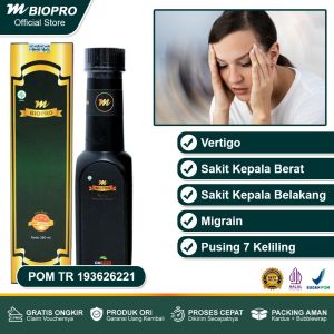 Obat Vertigo Paling Ampuh Sakit Kepala Berat Pusing 7 Keliling Migrain Sakit Kepala Sebelah Sakit Kepala Belakang - Mbiopro Asli Original