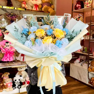 KOREAN NEW Buket Bunga Ulang Tahun Valentine Kado Anniversary