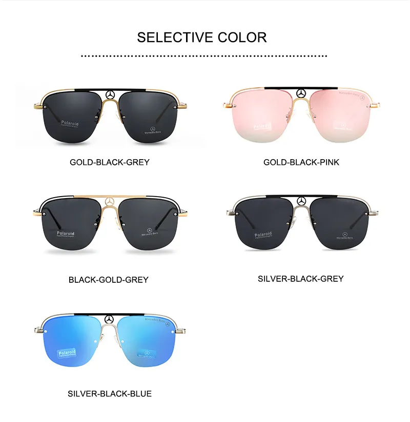 2022 New Mercedes Benz Sunglasses Mens Metal Sunglasses Mens and
