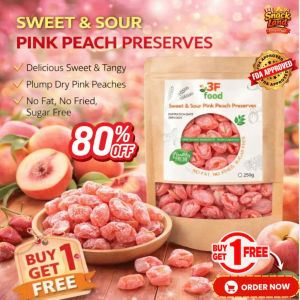 Premium Soft-Dried Pink Peach | Naturally Sweet Healthy Fruit Snack for Daily Enjoyment