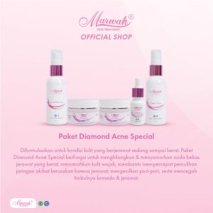 [FREE SERUM POUCH] Perawatan Wajah Bekas Jerawat Diamond Acne Special