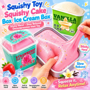 Slow Rebound Squishy Toy Cake Ice Cream Box Sticky Hand Kids Decompression Vent Toy