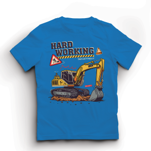 Baju Kaos Distro Anak Laki Laki Karakter Excavator Keren Import 1 - 10 Tahun  - Hypelane Kids - DTF