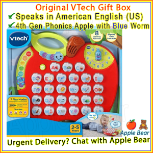 VTech Phonics Apple UK/US British/American Alphabet Numbers Buttons ABC Learning AppleBear