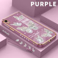 SoftCase Vivo Y91c Y91 Y91i Y90 Vivo Y93 Y93s vivi Y95 vovo vivoY91C vivoY91 vivoY91i viv0 vivoY90 vivoY93 Case Casing hp mode Phone Cesing Soft Cassing Fantasi Perak Kristal Kupu-kupu untuk Square pelindung Kasing. 