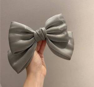 ENSHS fashion New Korea Style shiny Sweet Hairpin Cute Ribbon Bow Imit hair clip cute color