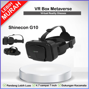 PENGIRIMAN CEPAT Shinecon VR Box IMAX Giant Screen Virtual Reality Glasses G10 / vr box untuk semua hp 3d lengkap 1 set game video murah dan film / kacamata virtual 3d untuk hp reality untuk bioskop