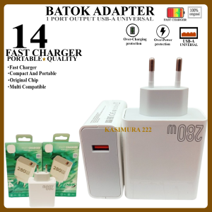 Adapter Charger Untuk XM 14 Fast Charger 280W Batok Adaptor Kepala Casan HP Support Fast Charging