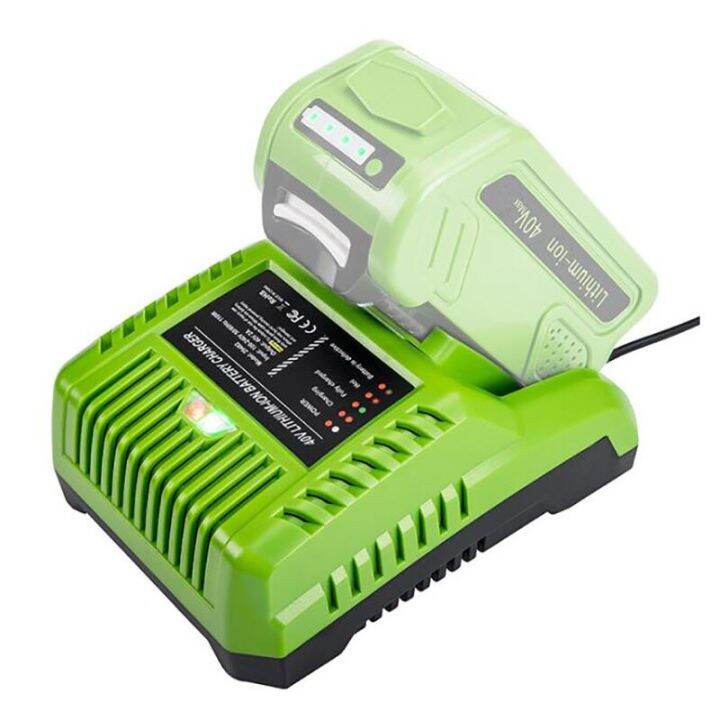 G-MAX 40V Lithium Battery Charger 29482 For Greenworks 40V Li-Ion ...