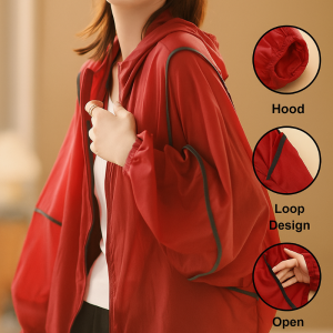 Ultra-Light Sun Jacket Upf 50+ Uv Protection Coat Breathable Quick-Dry Versatile Outdoor Cover-Up
