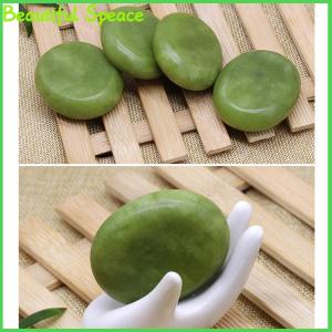 Beautiful Natural Massage Stones Green Stones Cold Rock for Spa Deep Tissue Massager