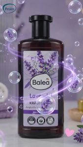 Dầu tắm thảo dược Balea Lavender 500ml - làm sạch dịu nhẹ hương oải hương thư giãn dưỡng ẩm da