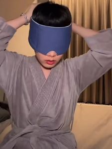 Weighted Sleep Mask Gentle Pressure Relieves Eye Strain for Side Sleepers Deep Sleep Naps Travel & Shift Work