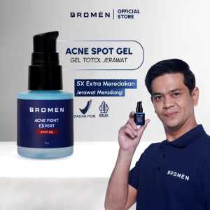 BROMEN Skincare Men Acne Spot Gel - Acne Fight Expert Spot Treatment Gel - Obat Totol Jerawat