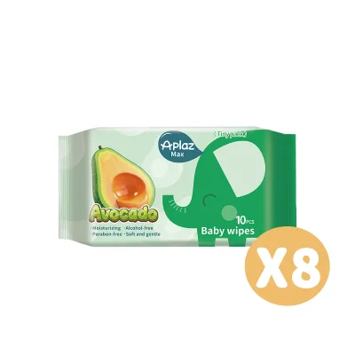 Aplaz Baby Wipes 10 Sheets /80 Sheets for Baby and Kids