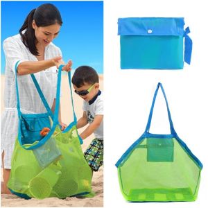 【Hot】Mesh Beach Bag Extra Large Beach Bags And Totes Tote Backpack Toys Towels Sand Away Durable And Strong Large Capacity Parent-child Happy Time Seaside Vacation Tool Storage Bag Suitable For Outdoor/beach/swimming/fishing