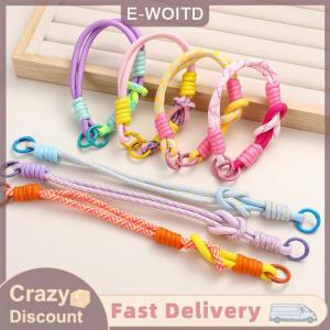 【CHANGXIANG3】 1 chiếc móc khóa dây Móc Khóa Tay Đan Móc Khóa móc treo dây điện thoại dây móc Khóa chống mất dây đeo cổ tay