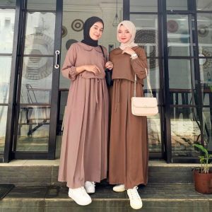 GROSIR OUTFITKU // JUAL GAMIS TERMURAH // GAMIS ZAVINA DRESS KATUN TERMURAH