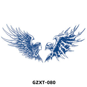 ZEEMIN 2023 new manufacturer wholesale juice chest sticker tattoo sticker herbal semi-permanent back tattoo wing tattoo sticker