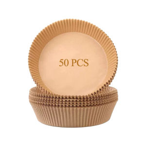 50pcs Paper Baking/Tahan Minyak Sekali Pakai Kertas Alas Airfryer/Tatakan Anti Minyak Anti Lengket/Kertas penyerap minyak